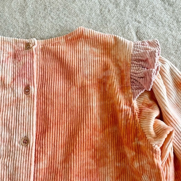 STORY MFG Amla top in peach/pink corduroy - Picture 10 of 13